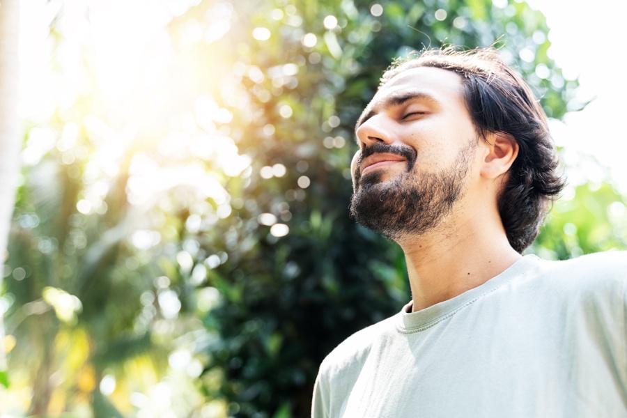 A man receiving comprehensive addiction care in Pennsylvania at Kora A man receiving comprehensive addiction care in Pennsylvania at Kora